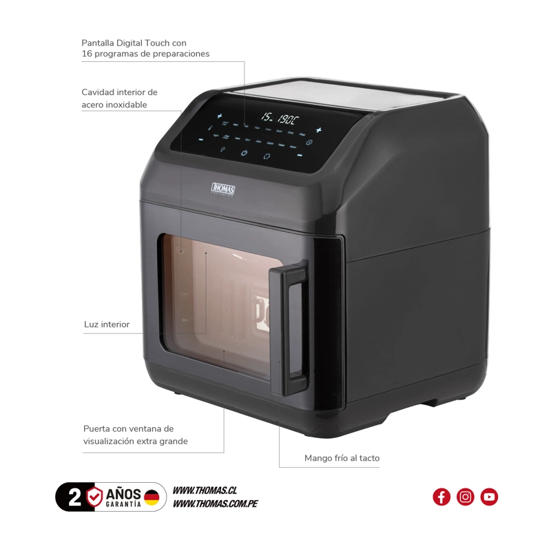 AIRFRYER ONEDOOR DIGITAL 13 TH-AF130DV - 6