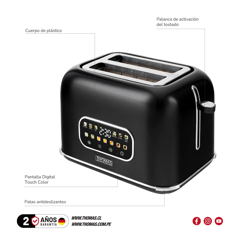 TOSTADOR TOUCH DIGITALPRO 2 TH-139DC - 6