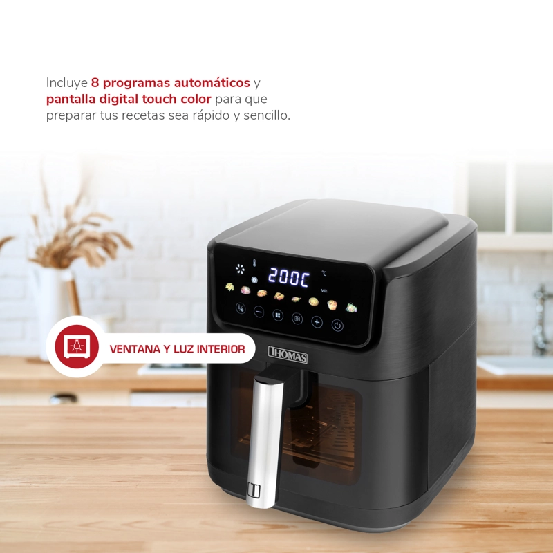 AIRFRYER SINGLEBLACK DIGITAL 6,5 TH-AF60DNV - 4