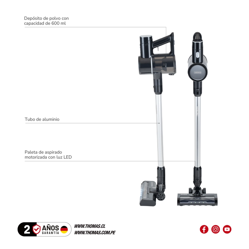 ASPIRADORA STICK SIMPLECLEAN 250 TH-1027 - 5