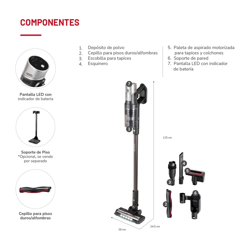 ASPIRADORA STICK POWERCLEAN 400 TH-1035 - 5