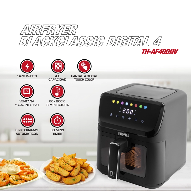 AIRFRYER BLACKCLASSIC DIGITAL 4 TH-AF40DNV - 2