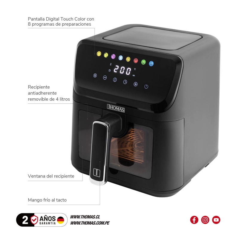 AIRFRYER BLACKCLASSIC DIGITAL 4 TH-AF40DNV - 6