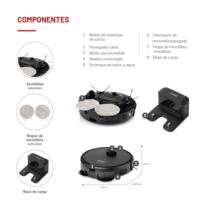 ASPIRADORA LASERROBOT SUPREMA TH-AR1160L - 5