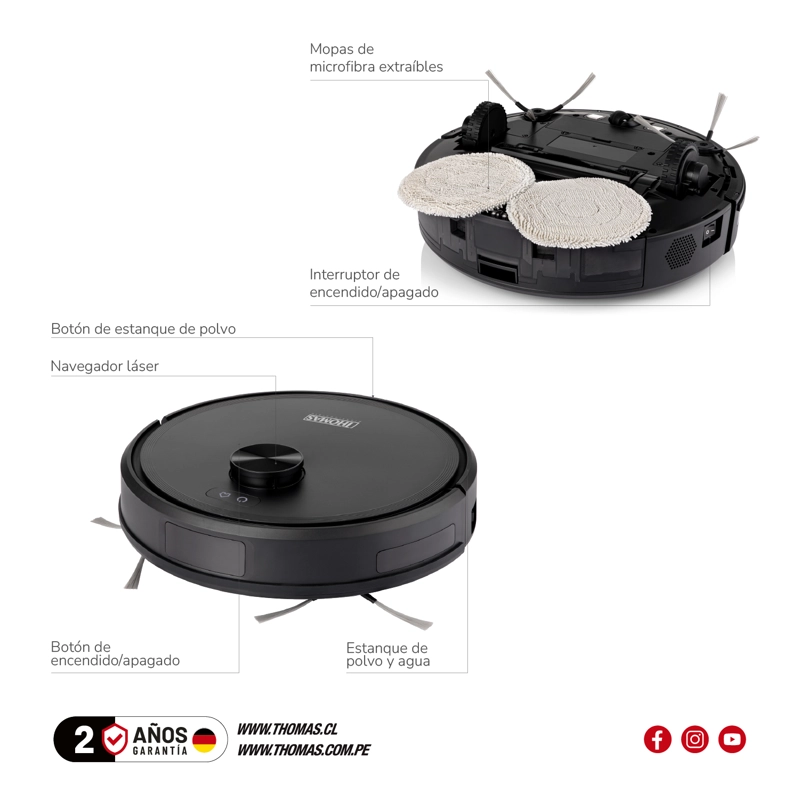 ASPIRADORA LASERROBOT SUPREMA TH-AR1160L - 6