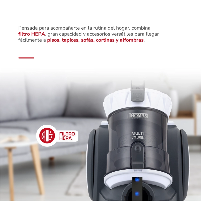 ASPIRADORA MULTICYCLONE TH-2202BL - 3