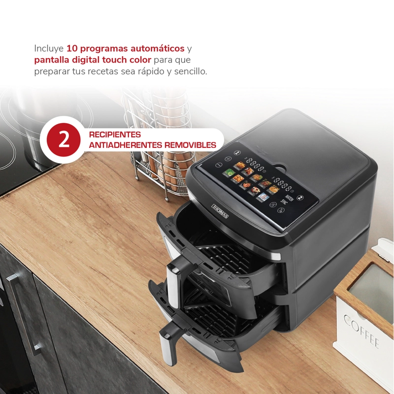 FREIDORA DOUBLE BLACK DIGITAL PRO 13 TH-AF132DV - 4