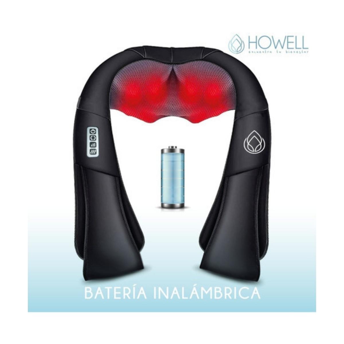 MASAJEADOR INALAMBRICO HOWELL CORPORAL PARA CUELLO HOMBROS - 5
