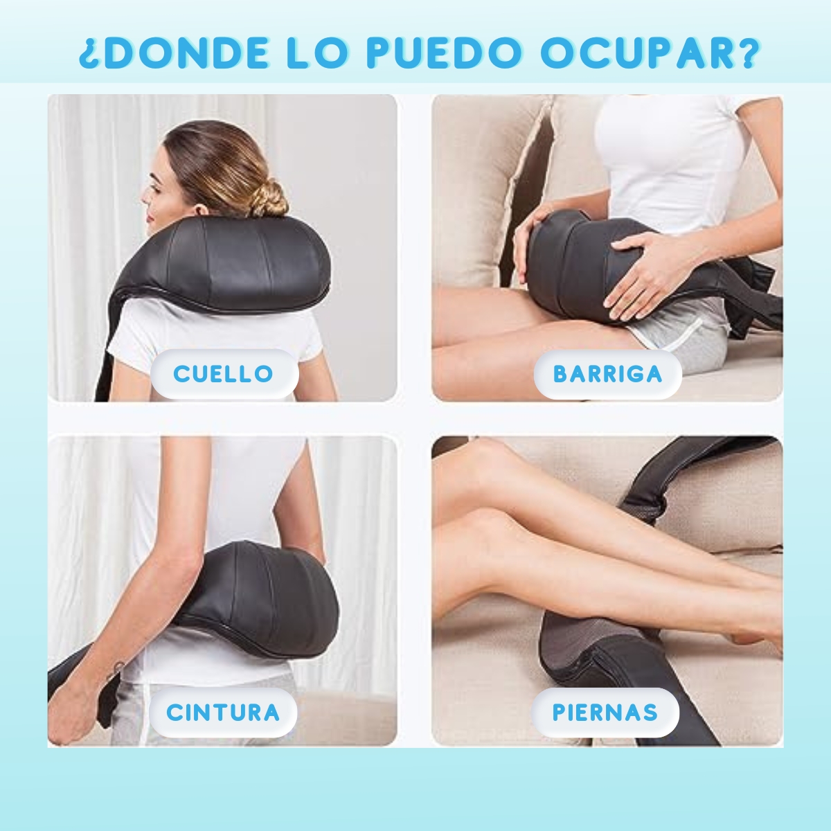 MASAJEADOR INALAMBRICO HOWELL CORPORAL PARA CUELLO HOMBROS - 6