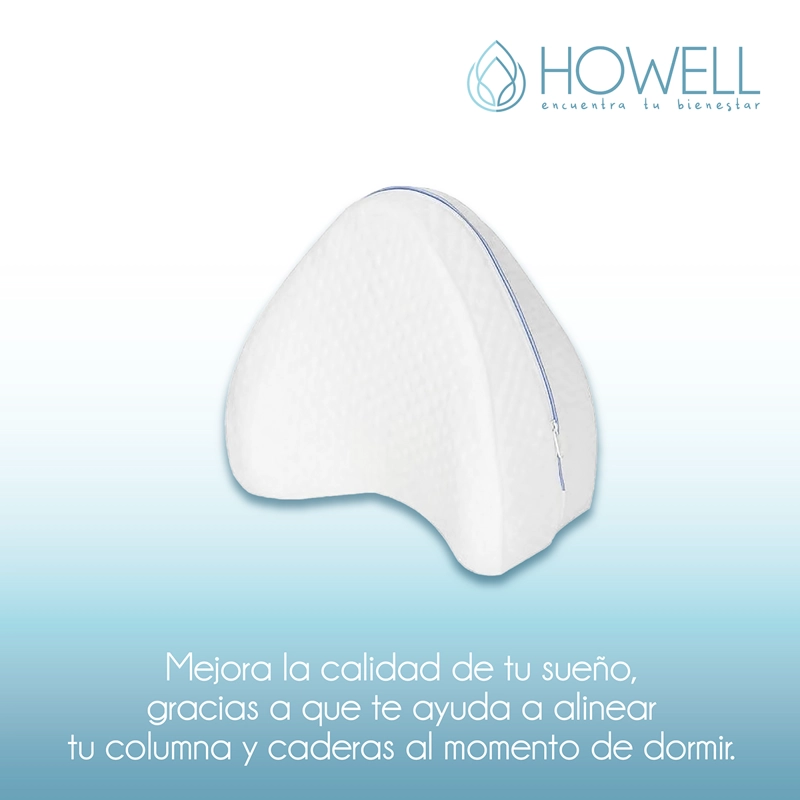PACK X2 ALMOHADA HOWELL MEMORY PIERNAS COJÍN ORTOPÉDICO MEMORY - 7