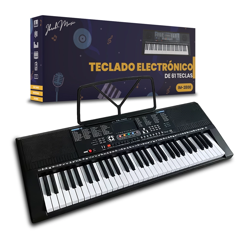 PIANO ELE CTRICO YONGMEI 61 TECLAS TECLADO MUSICAL USB - 1
