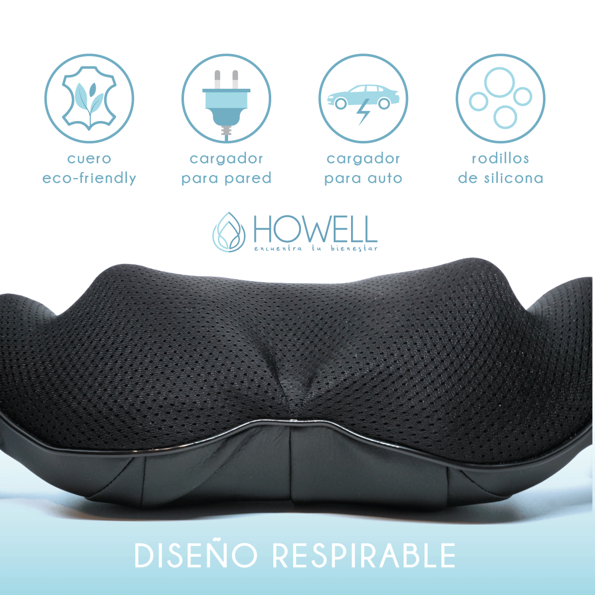 MASAJEADOR HOWELL CERVICAL ESPALDA CUELLO HOMBROS MASAJES - 2