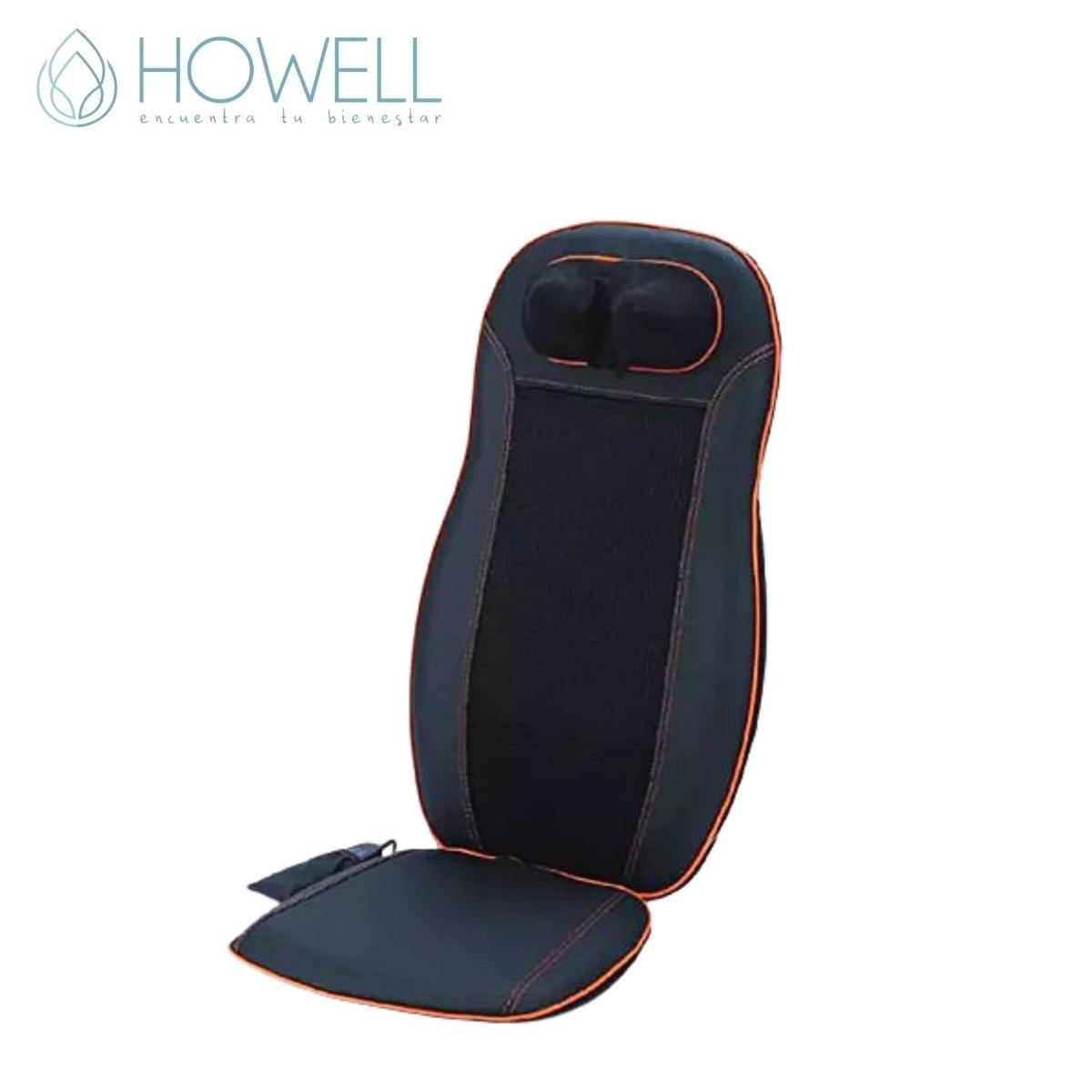 ASIENTO MASAJEADOR SHIATSU HOWELL CON CALOR ESPALDA CUELLO - 2