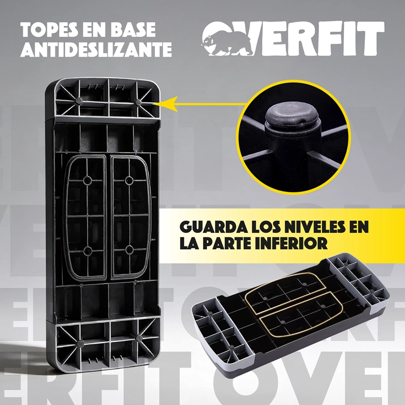 STEP AERÓBICO OVERFIT AJUSTABLE 2 NIVELES ANTIDESLIZANTE - 6