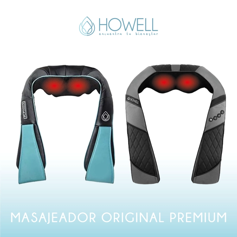 MASAJEADOR HOWELL CUELLO ESPALDA CERVICAL V4 CELESTE - 5