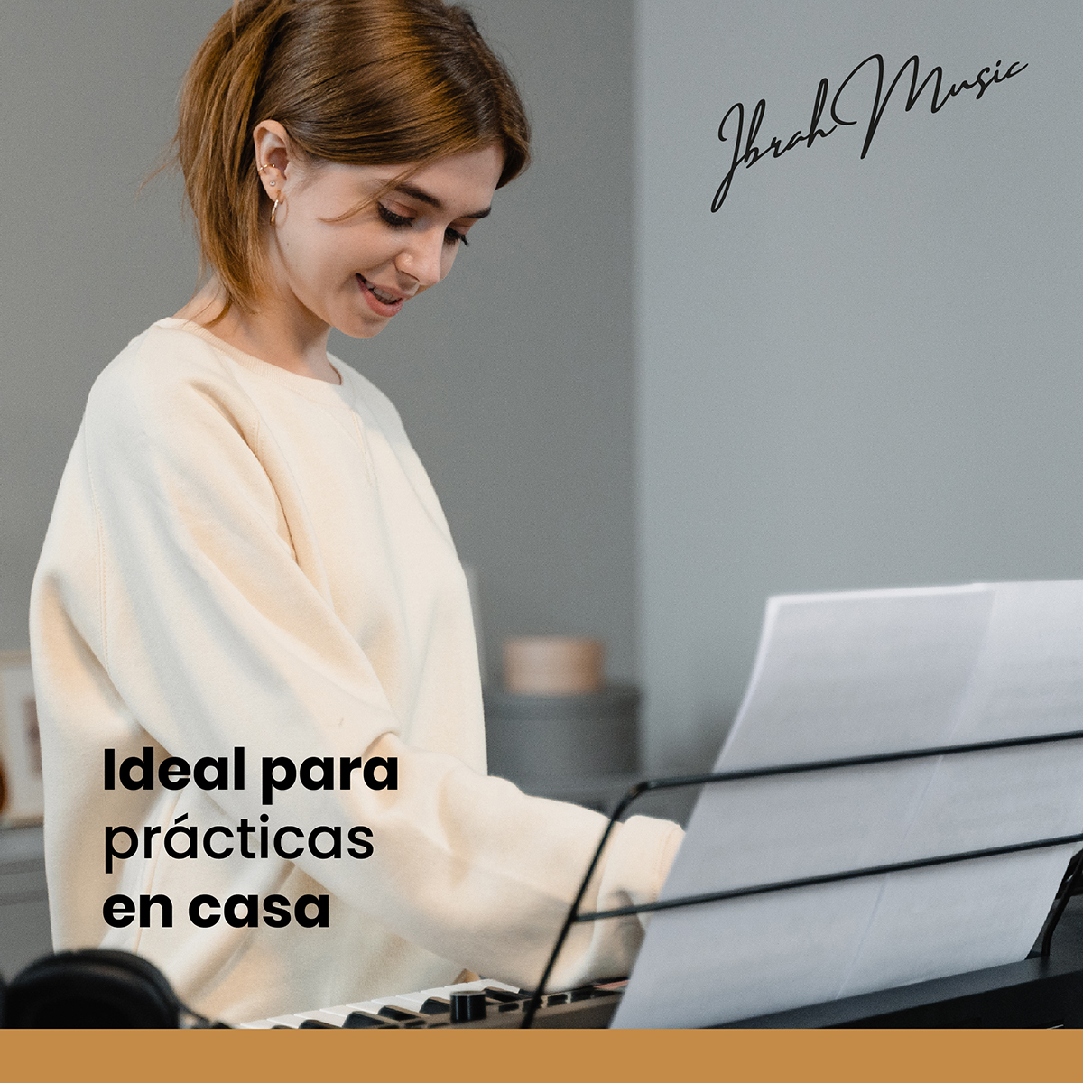 ATRIL IBRAH MUSIC TECLADO AJUSTABLE UNIVERSAL - 6