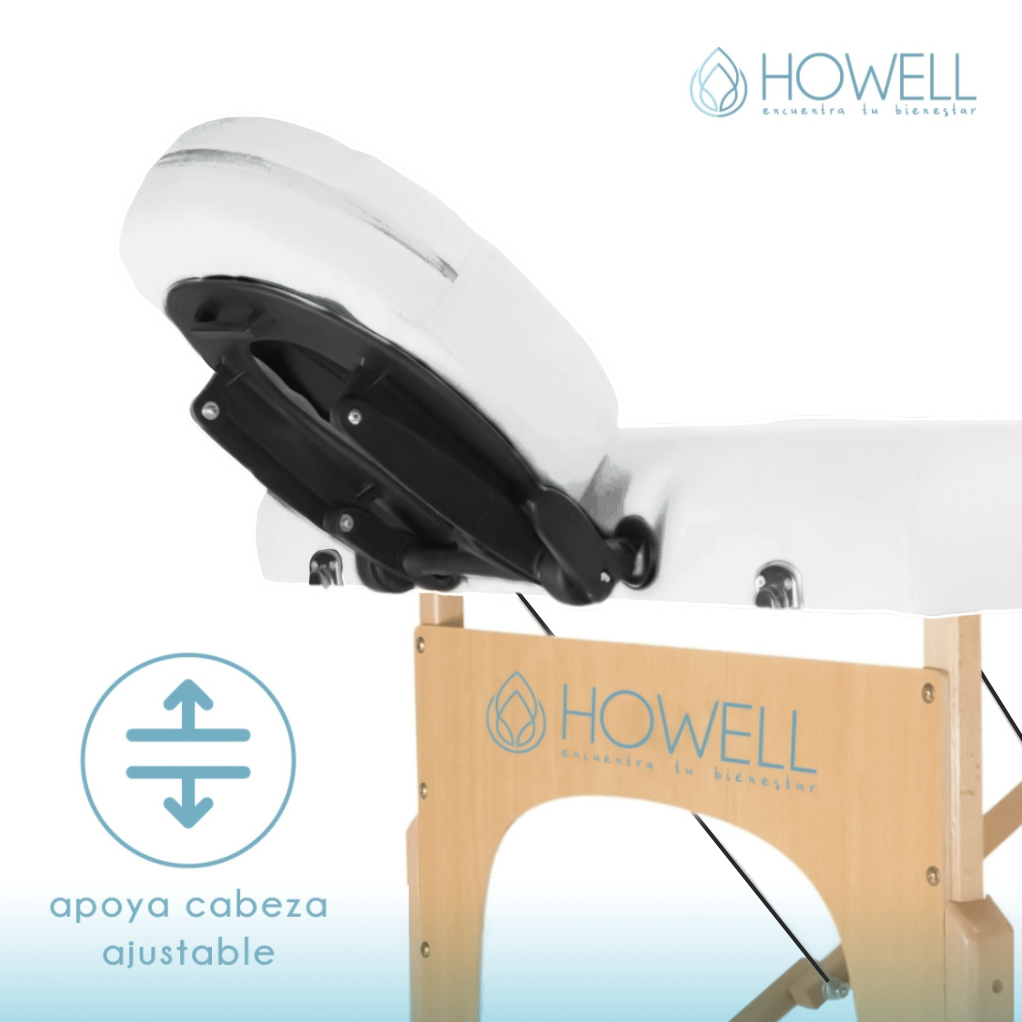 CAMILLA HOWELL MASAJES BLANCA PORTÁTIL PLEGABLE + BOLSO - 4
