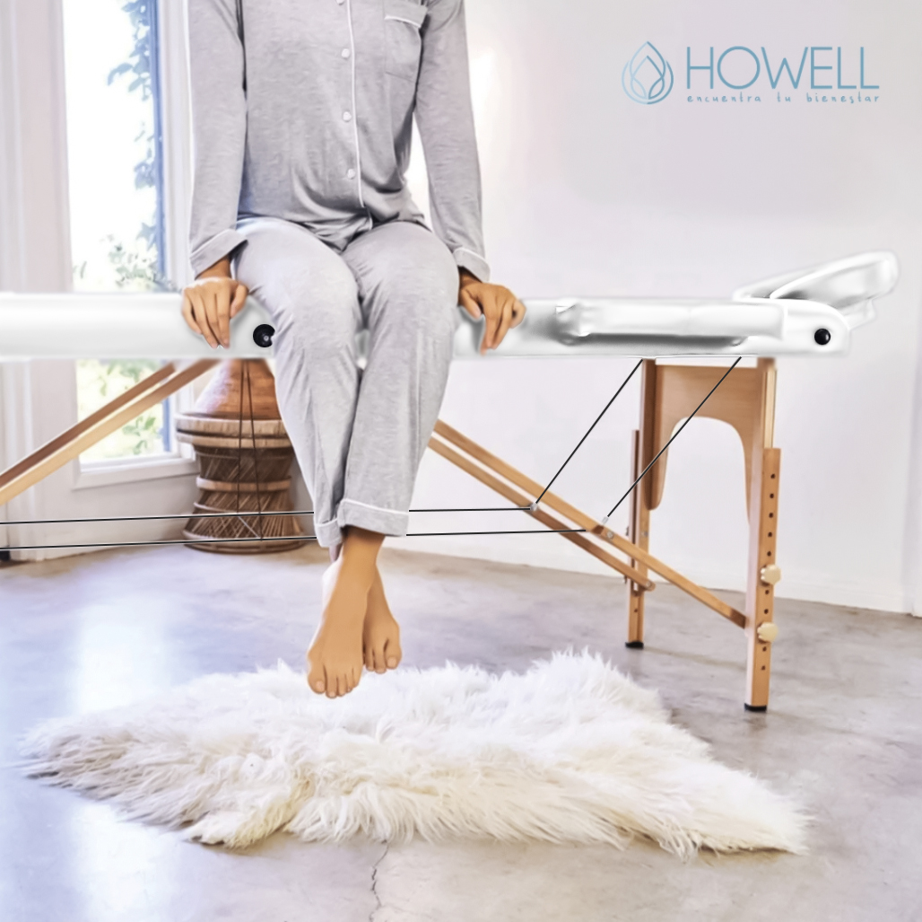 CAMILLA HOWELL MASAJES BLANCA PORTÁTIL PLEGABLE + BOLSO - 8