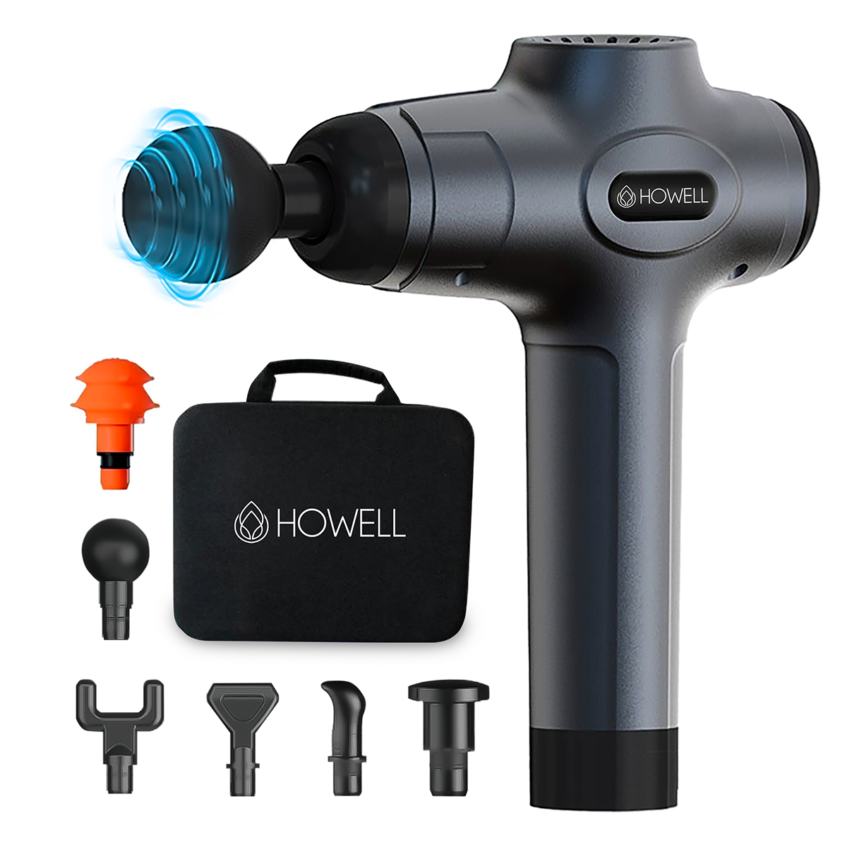 PISTOLA MASAJES HOWELL EVO 6 MASAJEADOR MUSCULAR PORTATIL - 1