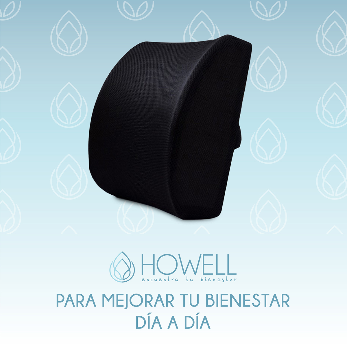 COJÍN HOWELL LUMBAR ORTOPÉDICO ESPALDA SOPORTE DORSAL - 9