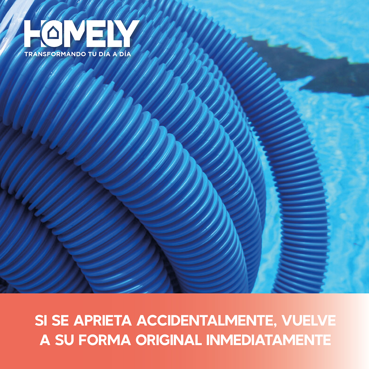 MANGUERA HOMELY PISCINA 10M LIMPIA FONDOS PVC 38 MM - 7