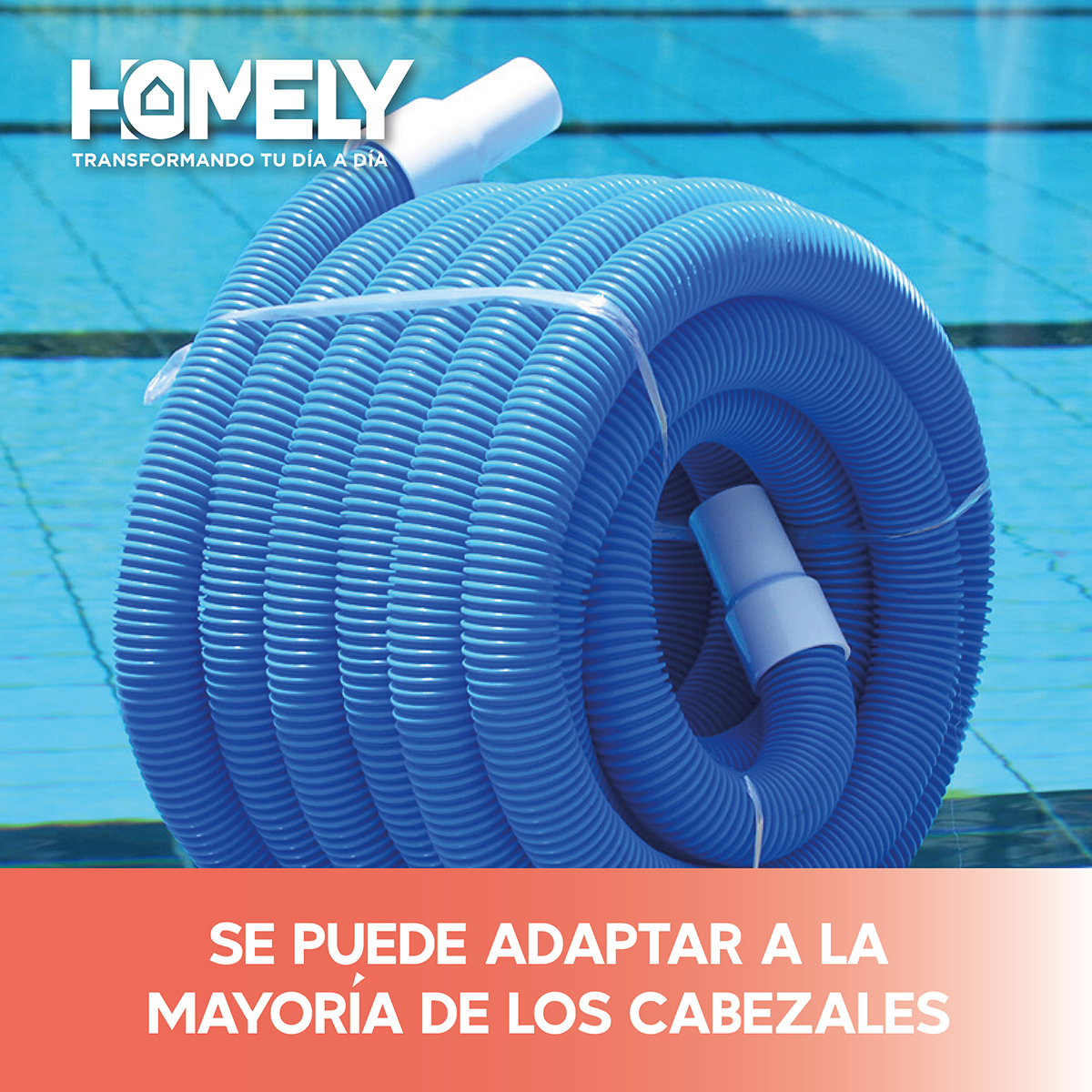 MANGUERA HOMELY PISCINA 10M LIMPIA FONDOS PVC 38 MM - 8