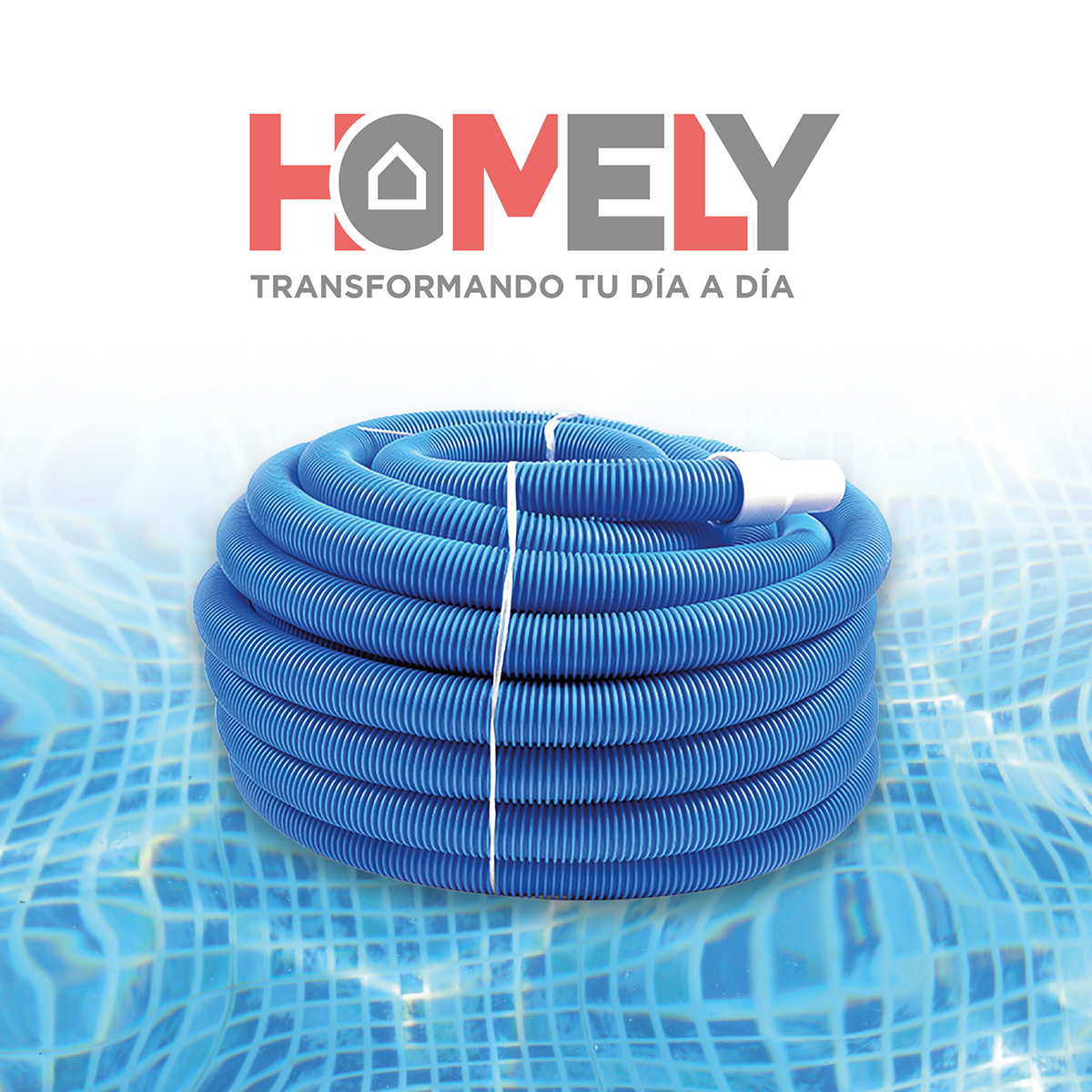 MANGUERA HOMELY PISCINA 10M LIMPIA FONDOS PVC 38 MM - 9