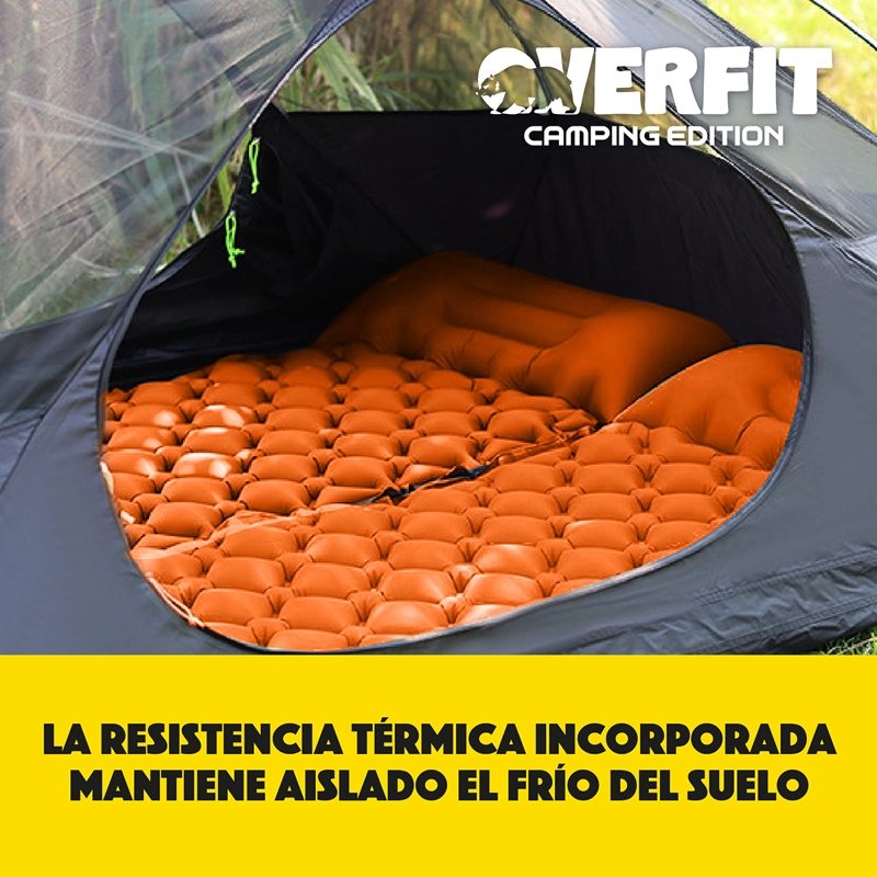 COLCHONETA OVERFIT 10 CM INFLABLE INDIVIDUAL CAMPING LIGHT - 8