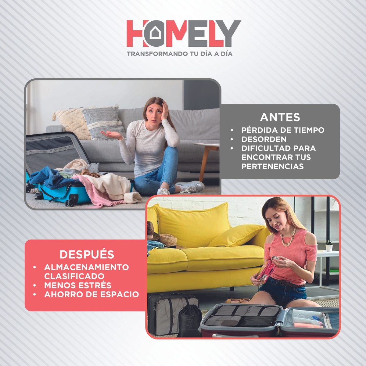 BOLSAS HOMELY ORGANIZADORAS MALETA VIAJE SET 8 POLIÉSTER - 7