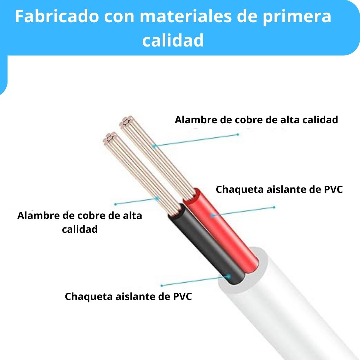 ADAPTADOR CABLE CÁMARA SEGURIDAD EXTENSOR UNIVERSAL 10 METROS 12V - 3
