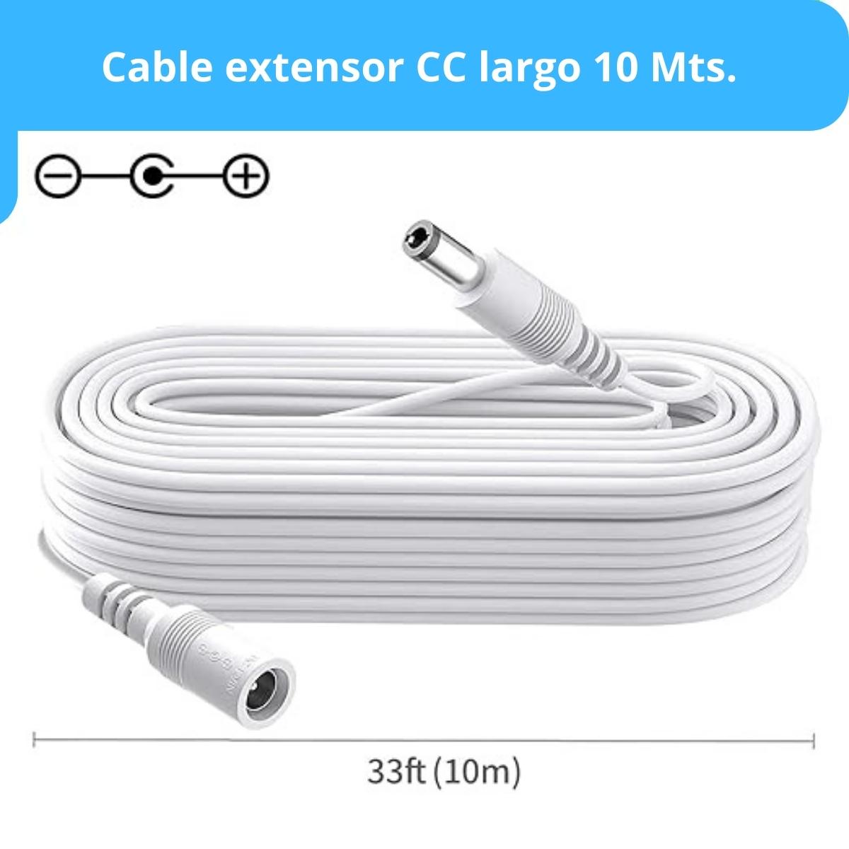 ADAPTADOR CABLE CÁMARA SEGURIDAD EXTENSOR UNIVERSAL 10 METROS 12V - 5