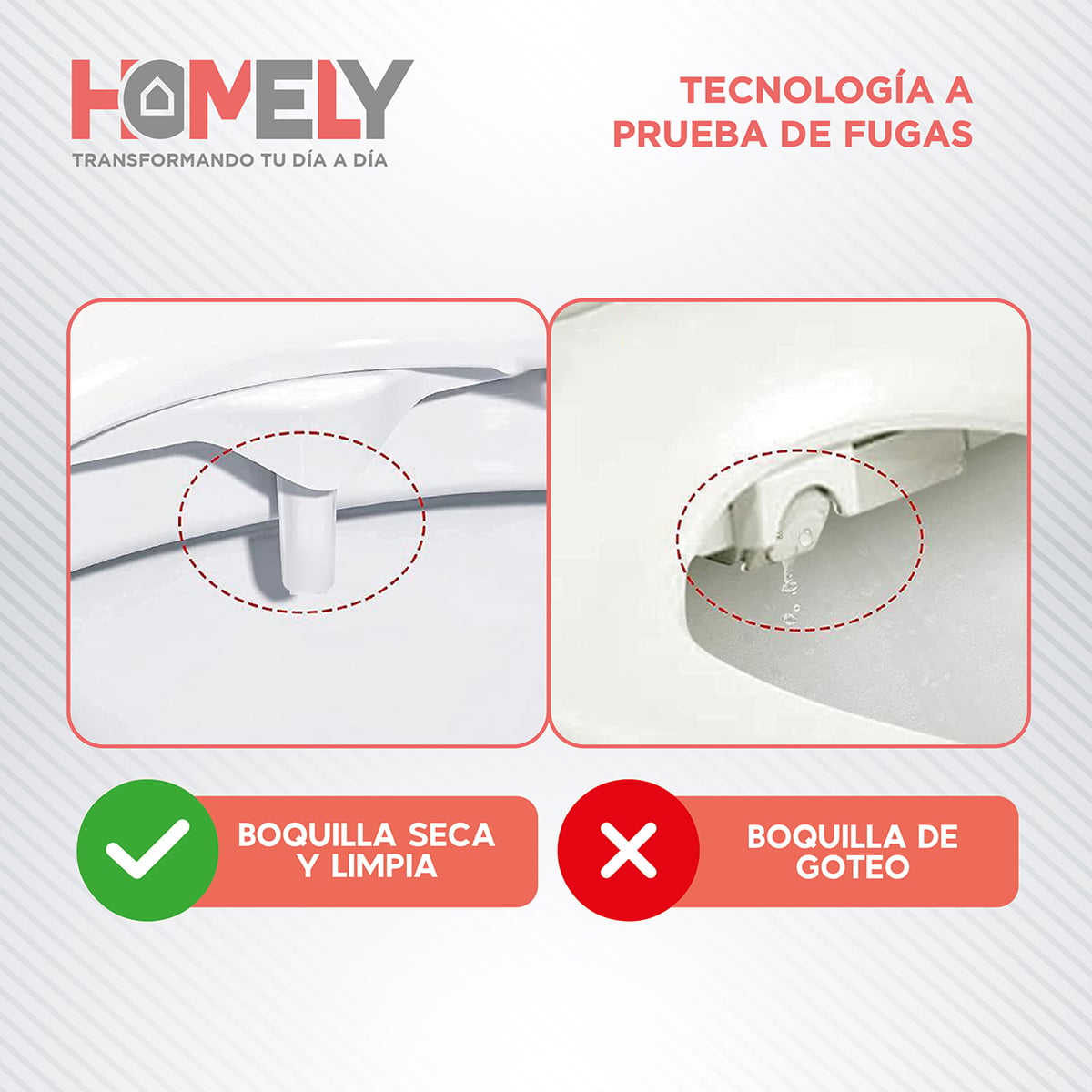 BIDET DUCHA HOMELY ÁRABE TURCA PARA WC INODORO SET COMPLETO - 5