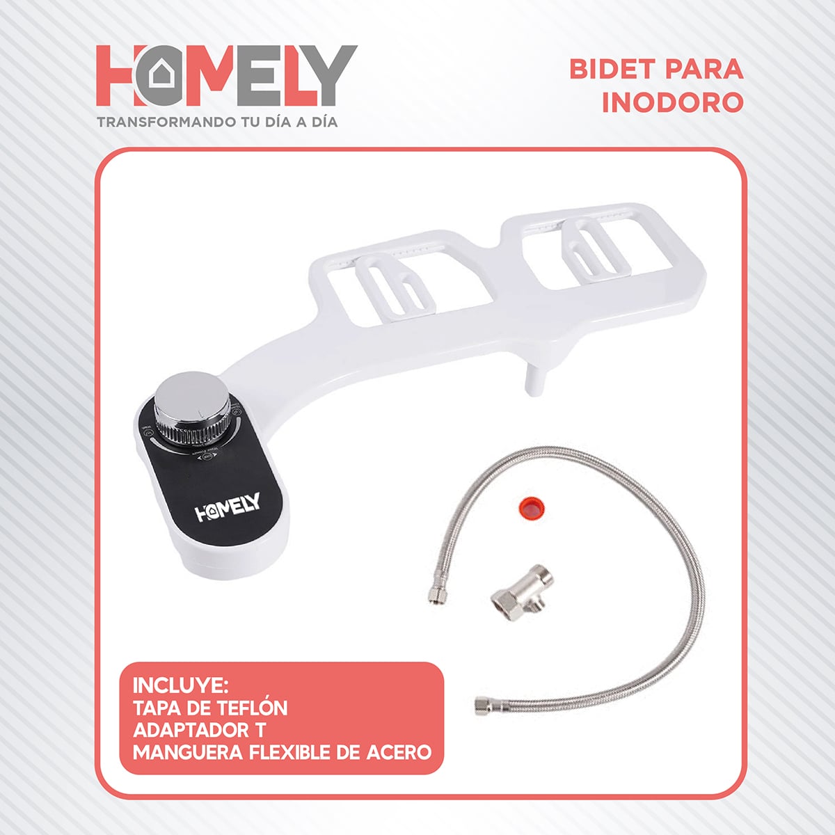 BIDET DUCHA HOMELY ÁRABE TURCA PARA WC INODORO SET COMPLETO - 7