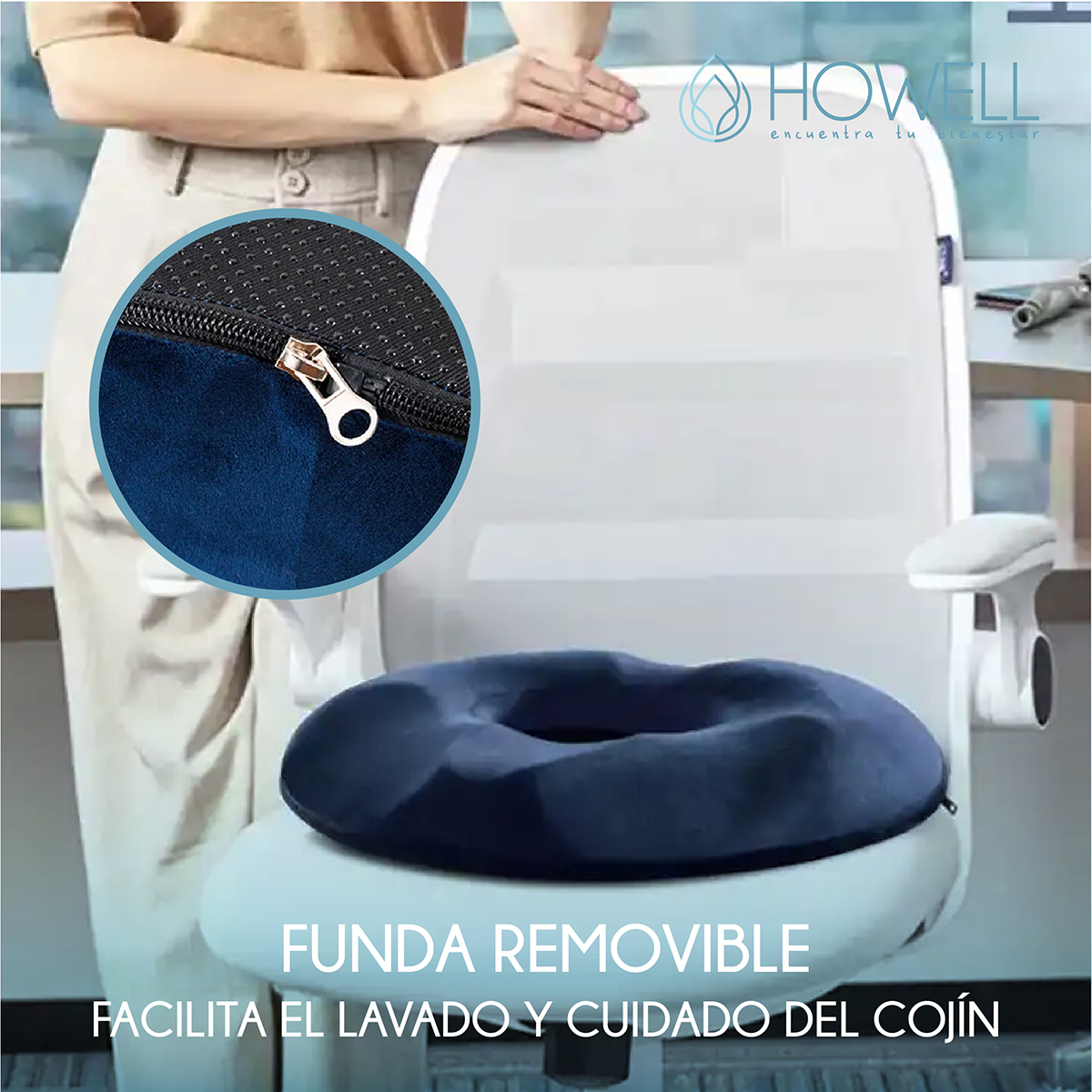 COJIN ANTIESCARAS PICARON ORTOPE DICO HOWELL ASIENTO MEMORIA - 6