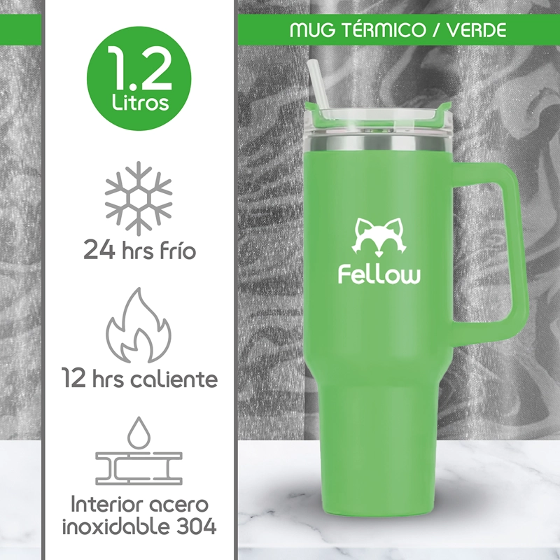 VASO TERMICO 1.2LTS ELECTRA BY FELLOW MUG TUMBLR + BOMBILLA - 2