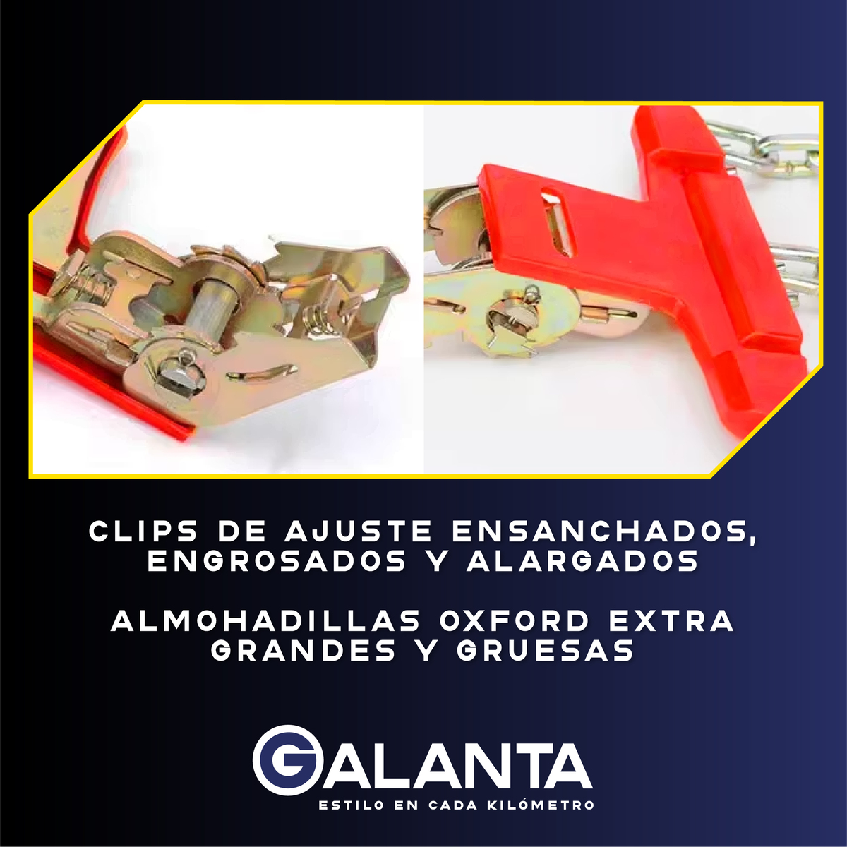 CADENAS PARA NIEVE GALANTA AUTO CAMIONETA SET X6 225-275MM - 4