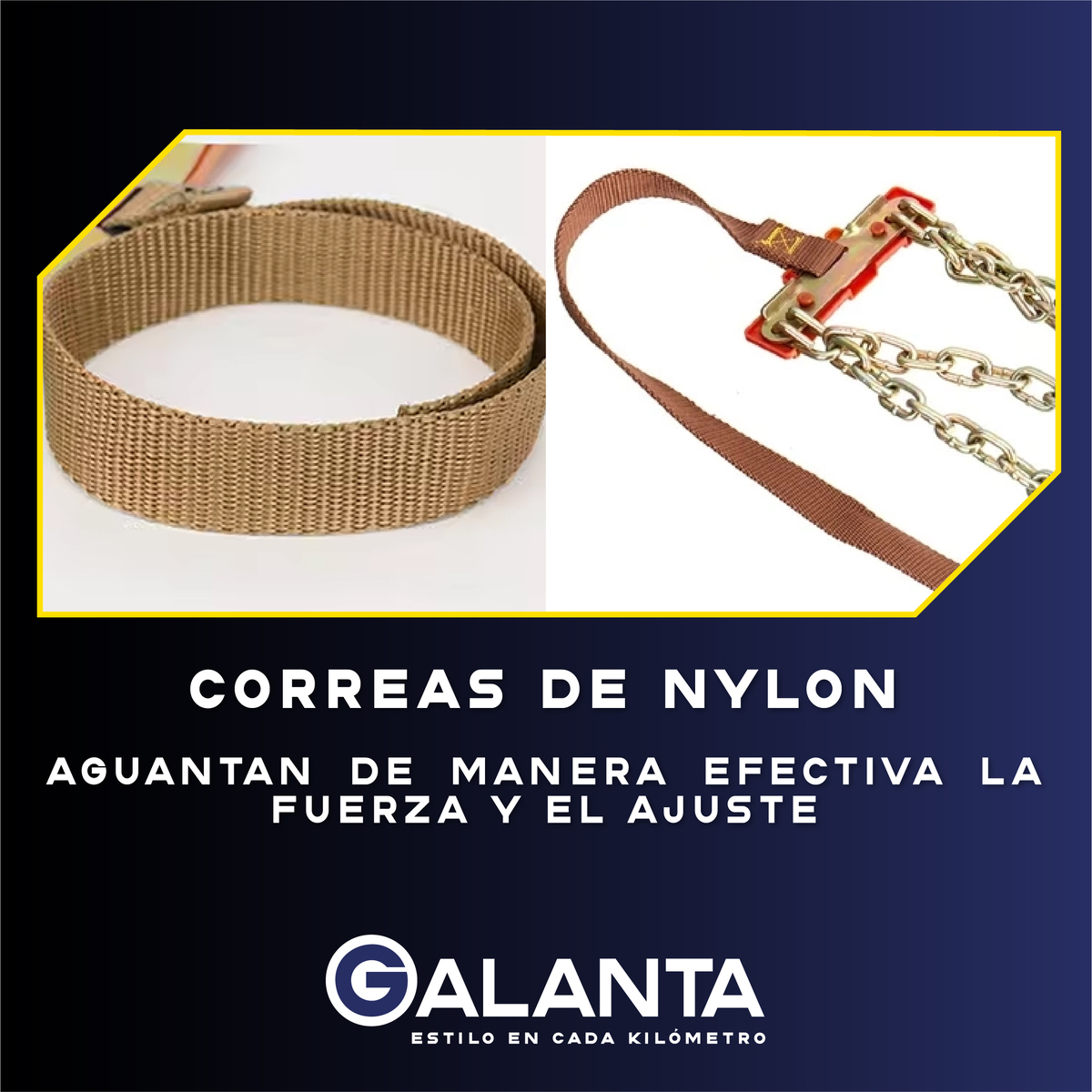 CADENAS PARA NIEVE GALANTA AUTO CAMIONETA SET X6 225-275MM - 6