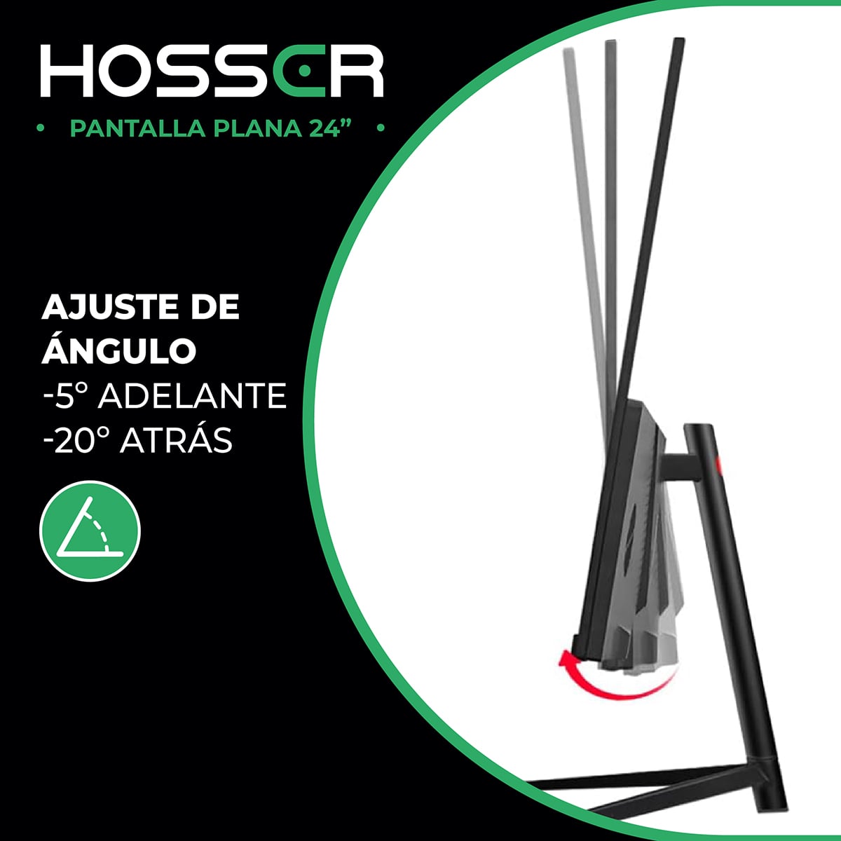 MONITOR HOSSER NOTEBOOK PC PLANO 24 PULGADAS FULL HD HDMI - 5