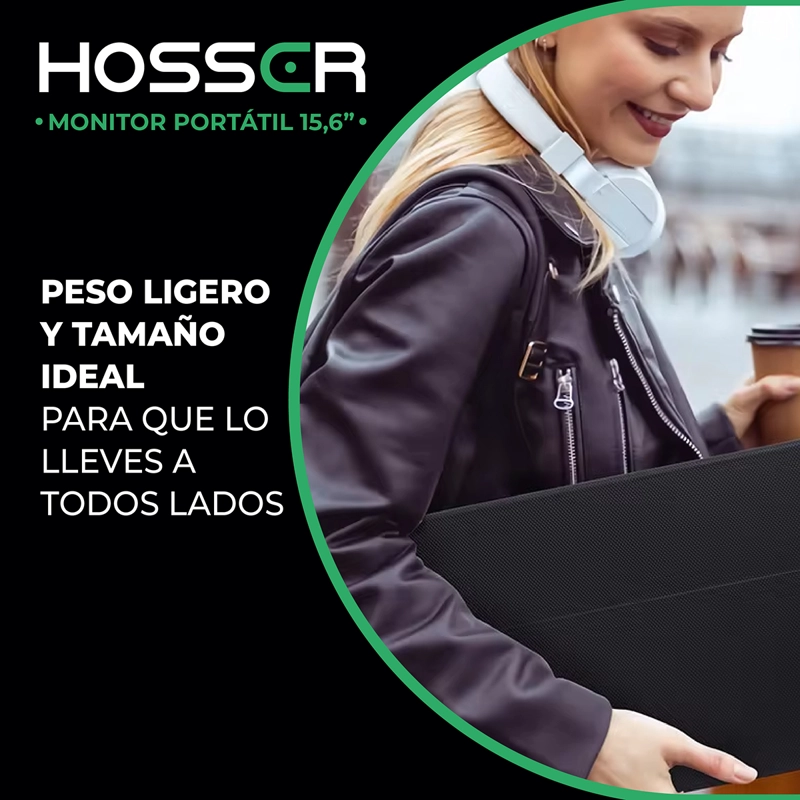 MONITOR HOSSER NOTEBOOK PORTÁTIL GAMING 15.6 FHD PARLANTE - 8