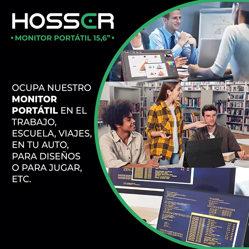 MONITOR HOSSER NOTEBOOK PORTÁTIL GAMING 15.6 FHD PARLANTE - 9