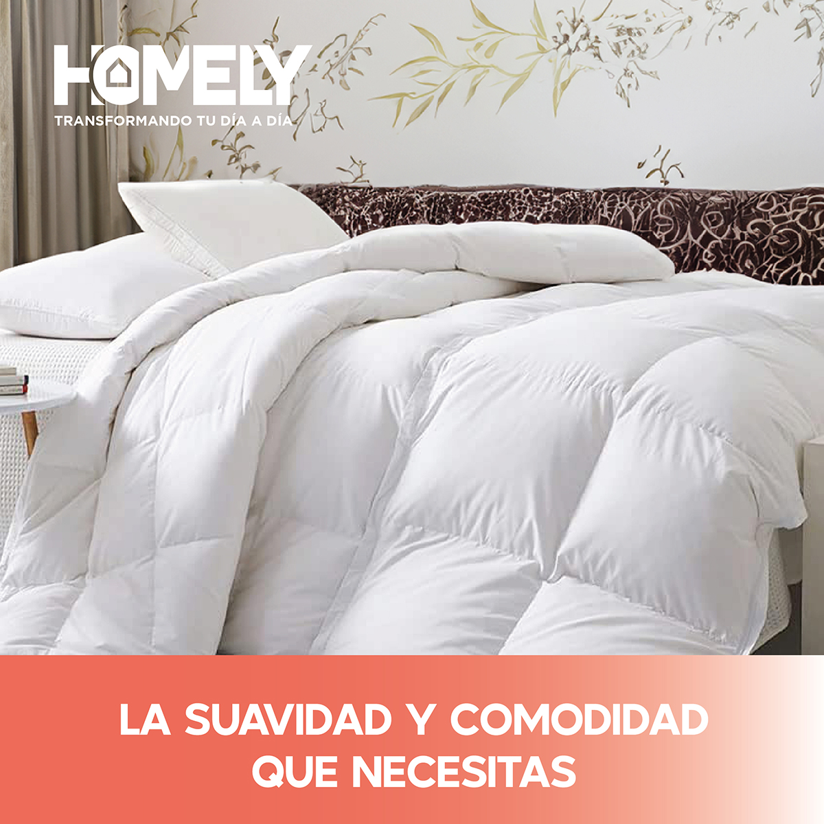 CUBRECAMA HOMELY KING BLANCO COBERTOR PLUMA PECHO GANSO LUXURY - 8