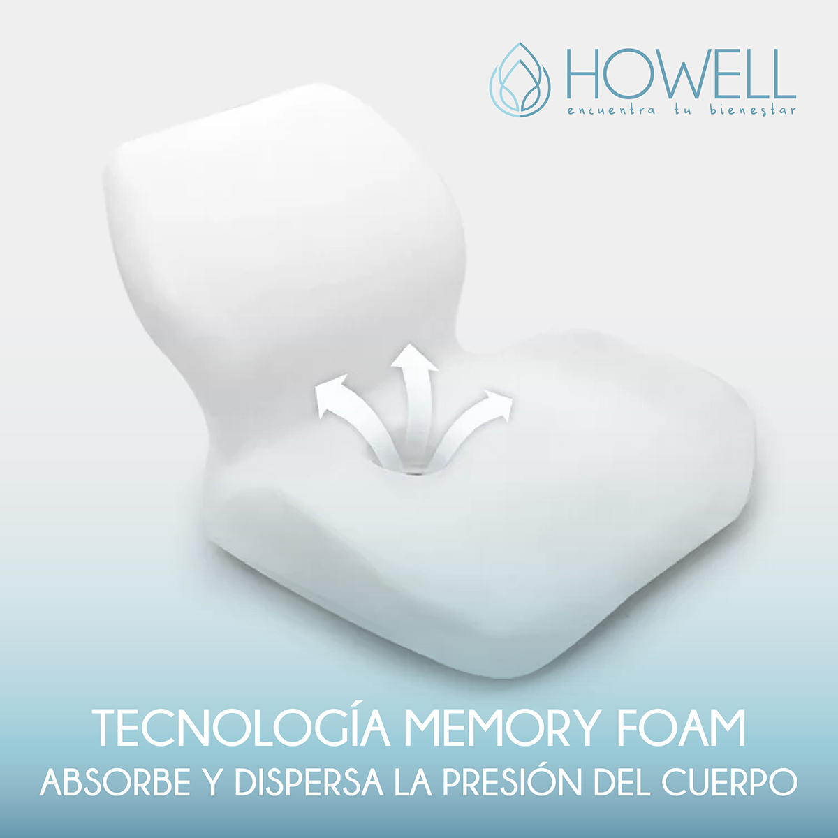 COJÍN HOWELL ORTOPÉDICO ASIENTO Y ESPALDA LUMBAR 2 EN 1 - 9
