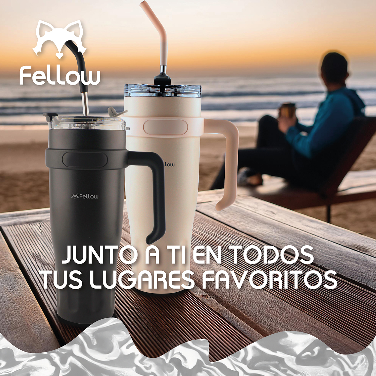 TERMO VASO MUG TE RMICO 1.2L JUNIPER BY FELLOW ACERO INOX 304 - 8
