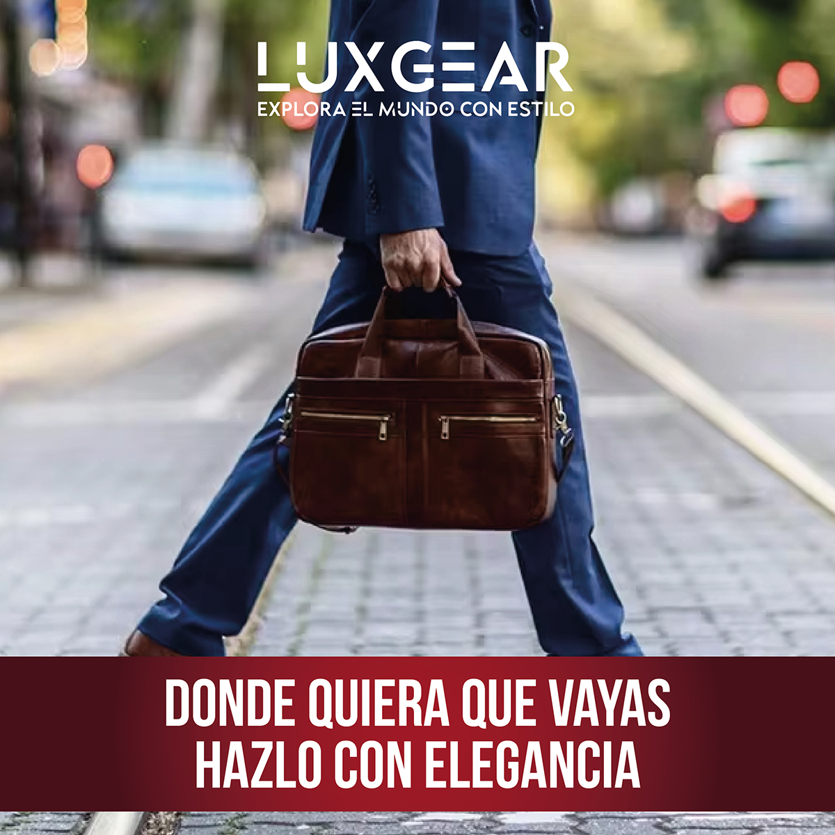 MALETIN CUERO LUXGEAR OFICINA NOTEBOOK TABLET 15.6 PULGADAS - 8