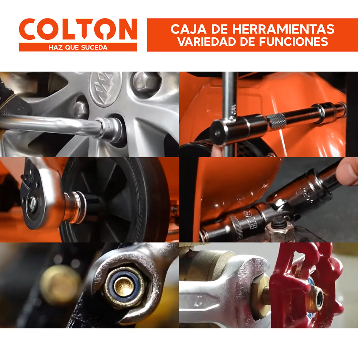 SET 142 HERRAMIENTAS MANUALES COMBINADAS MECÁNICAS DADOS - 8