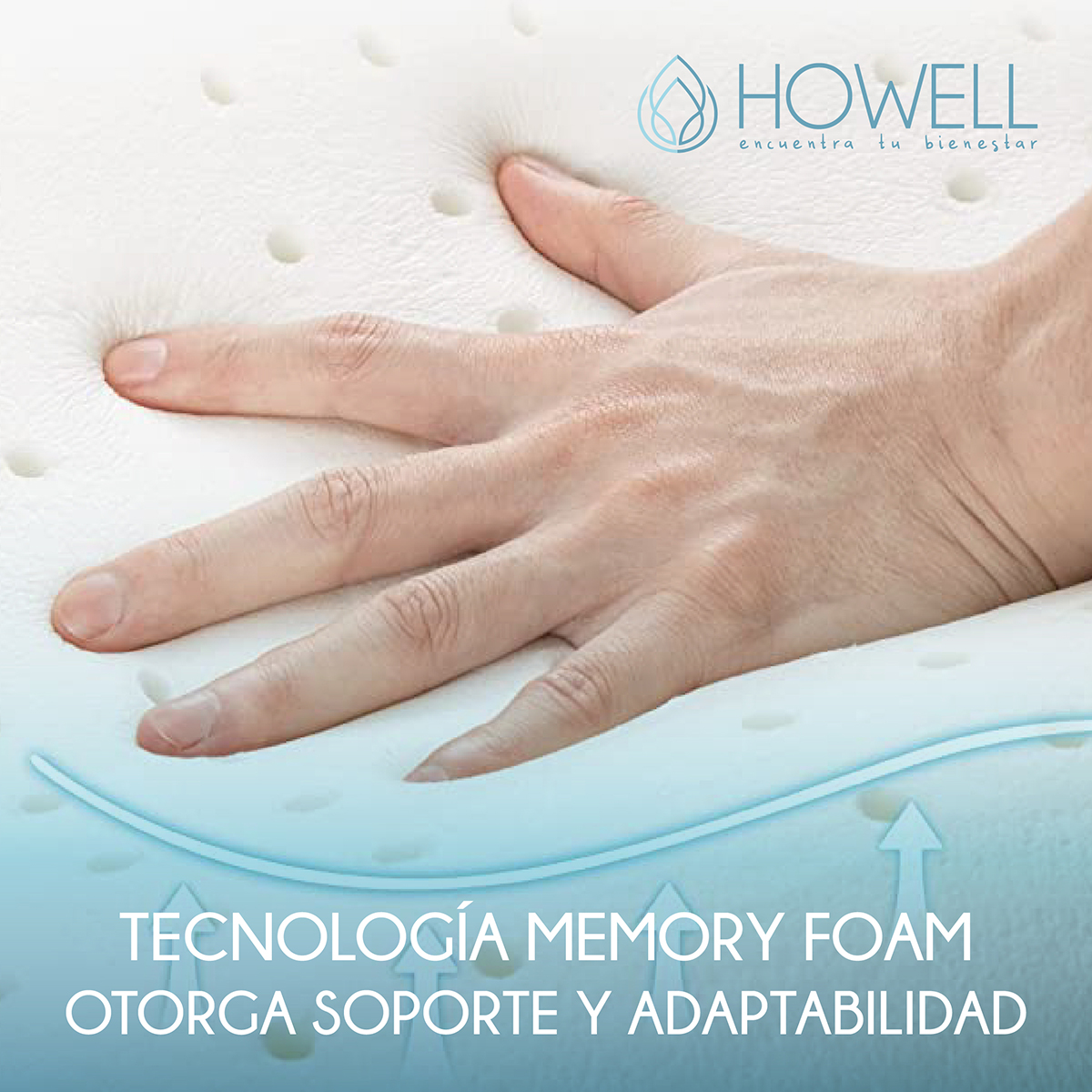 ALMOHADA GEL ORTOPE DICA VISCOELASTICA HOWELL MEMORY 60X40CM - 7