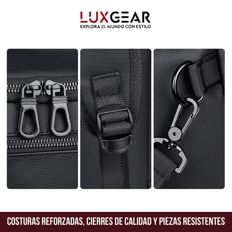MOCHILA NOTEBOOK ANTIRROBO LUXGEAR SLEEK IMPERMEABLE 3 EN 1 - 8
