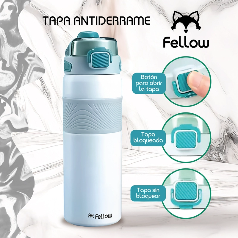 TERMO BOTELLA TERMICA TAURI BY FELLOW MUG AGUA CAFE 800ML - 3