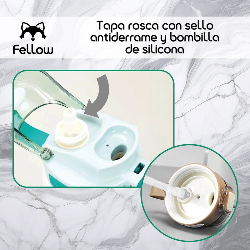 TERMO BOTELLA TERMICA TAURI BY FELLOW MUG AGUA CAFE 800ML - 4