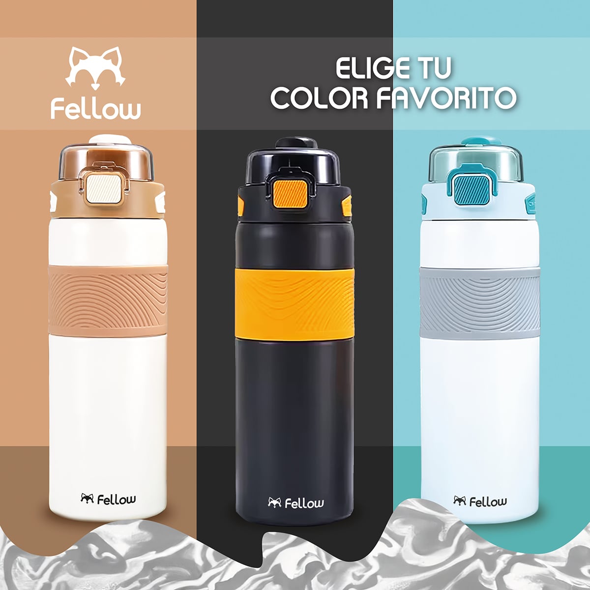 TERMO BOTELLA TERMICA TAURI BY FELLOW MUG CAFE AGUA 800ML - 8
